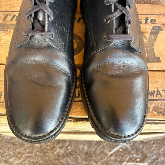 Bally Men’s Abeon Black Leather Lace Up Boot